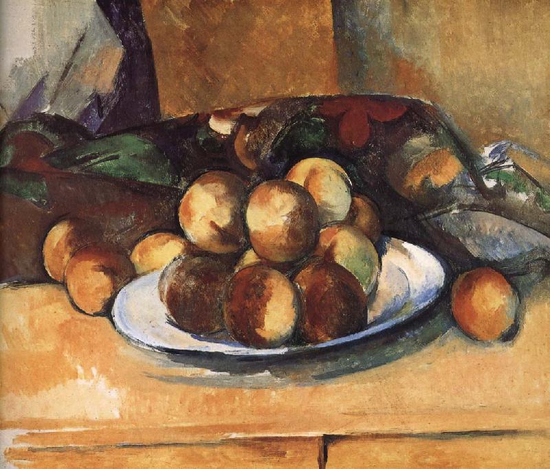Paul Cezanne plate of peach Spain oil painting art
